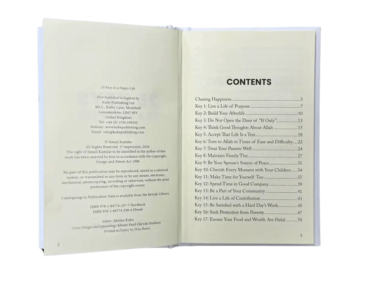 25 Keys to a Happy Life - Based on the Sunnah and Qur'an - Darussalam