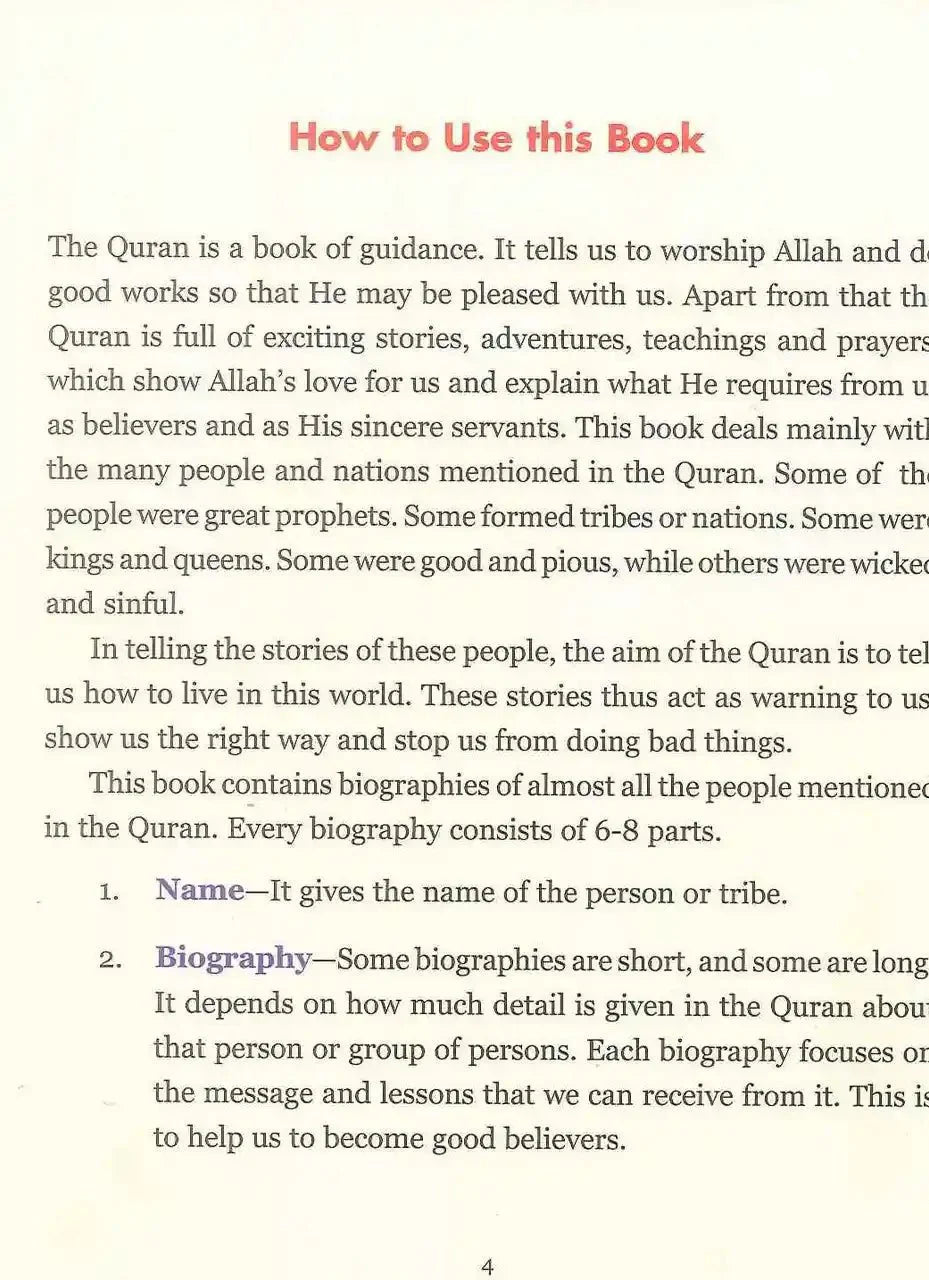 Book Of Quran People For Kids - Darussalam