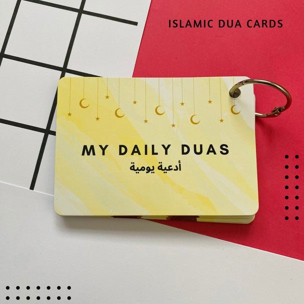 Daily Dua Cards, Islamic Flash Cards, Muslim Children Gift, Dua Cards, Quran, Dua Book, Arabic Dua Cards with Transliteration, Ramadan Gift - Darussalam