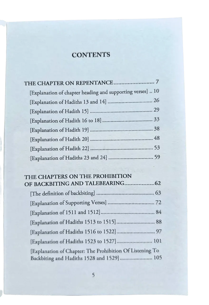 Explanation of Riyad - us - Saliheen,Repentance & The prohibition of backbiting & TaleBearing - Darussalam