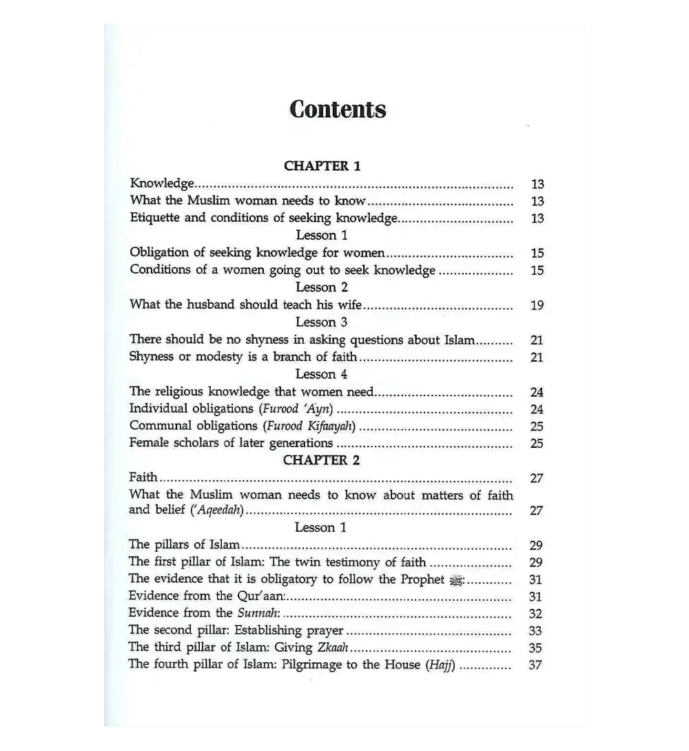 Important Lessons for Muslim Women - Darussalam