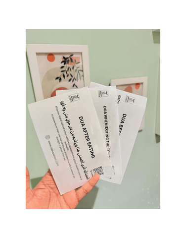 Islamic Essential Dua Stickers with QR code ("Dua Reminder Wall Stickers") Packof15 - Darussalam
