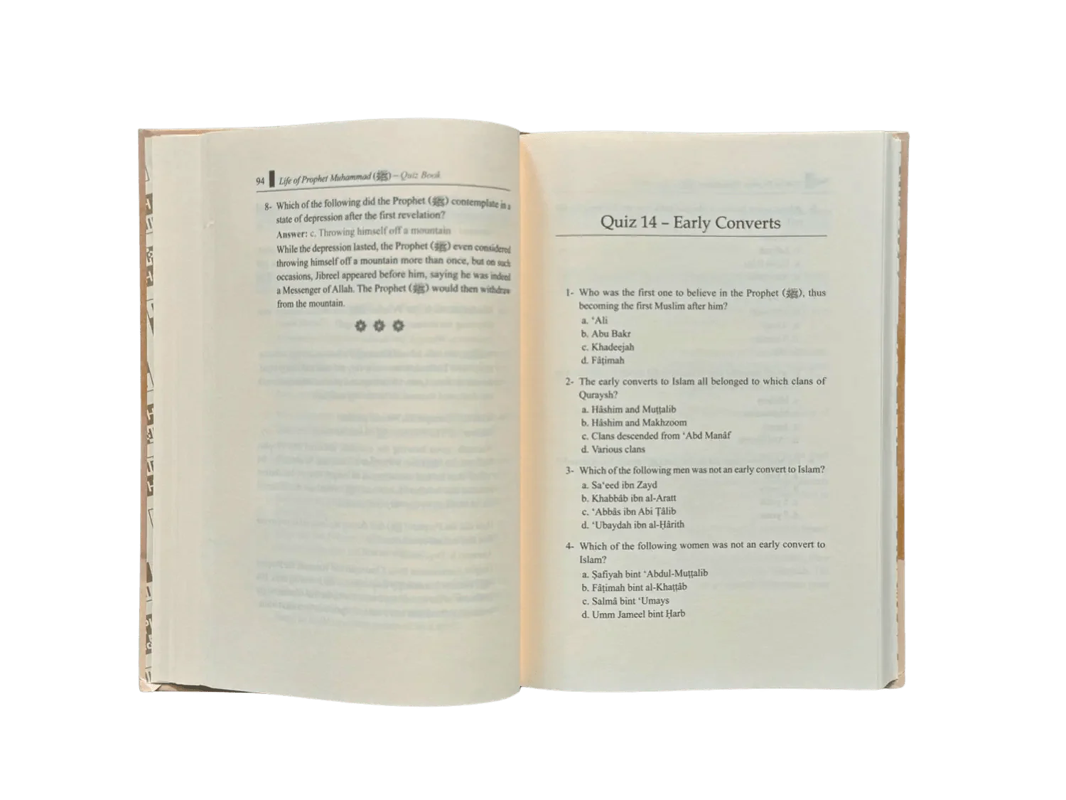 Life of Prophet Muhammad (PBUH) Quiz Book - Darussalam