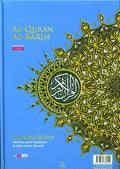 Maqdis A4 Large Al Quran Al Kareem Word - by - Word Translation Colour Coded Tajweed Blue - Darussalam
