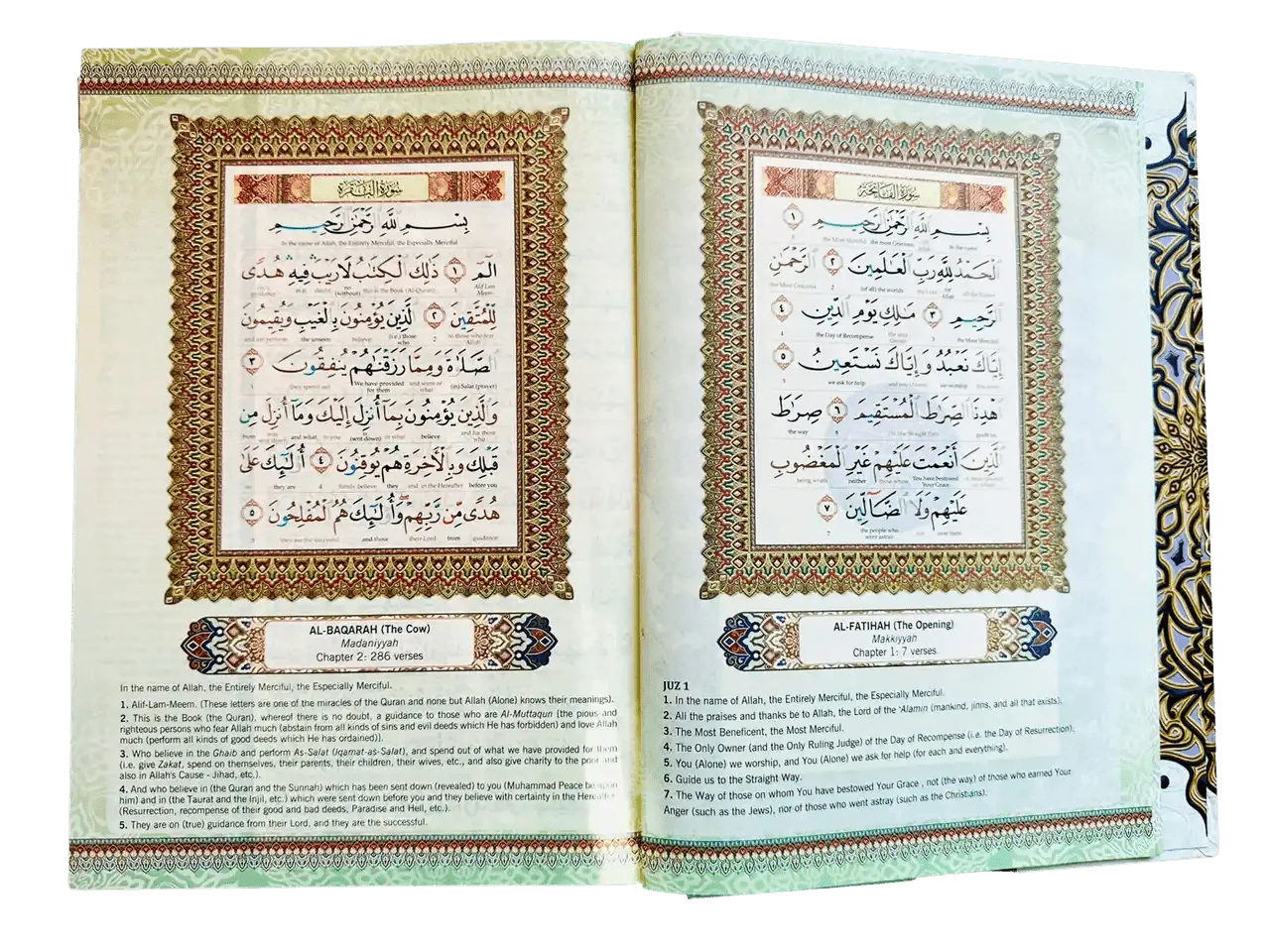 Maqdis A4 Large Al Quran Al Kareem Word - by - Word Translation Colour Coded Tajweed White - Darussalam