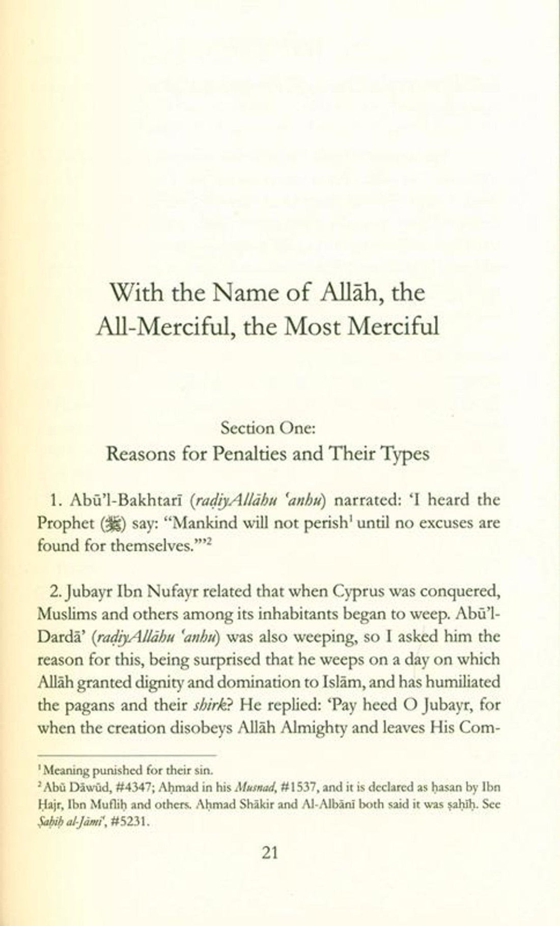 Perished Nations Book of Penalties - Darussalam