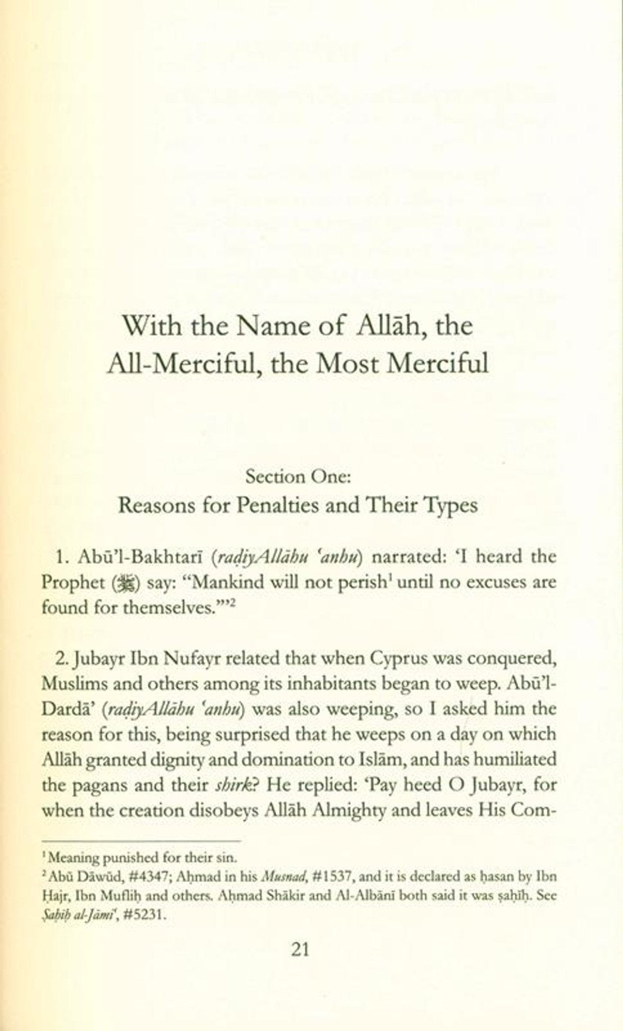 Perished Nations Book of Penalties - Darussalam