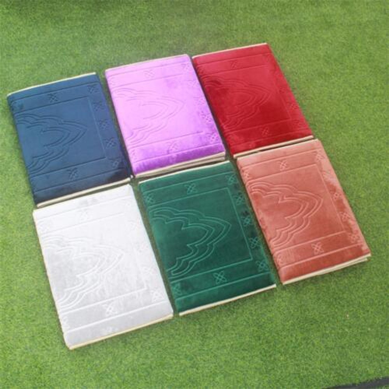 Prayer Mat Foldable Recline Backrest Padded Back Support with Prayer Rug Seat - Darussalam