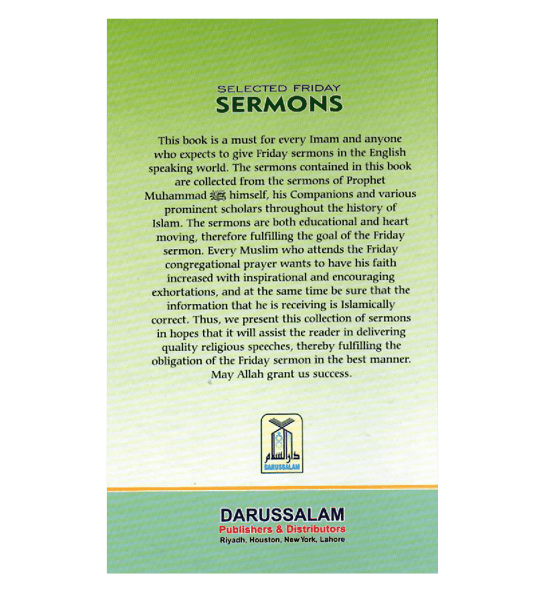Selected Friday Sermons - Darussalam